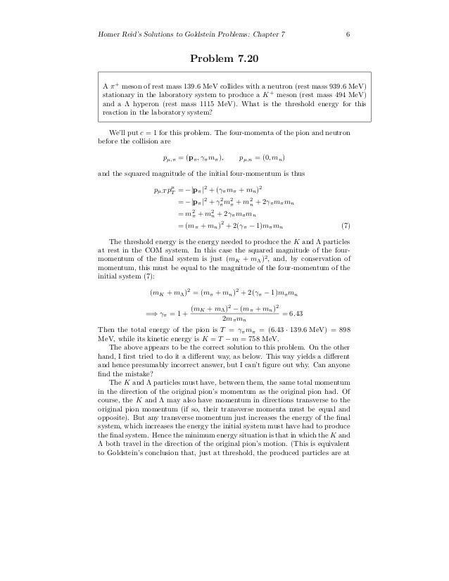 Solucionario Mecacnica Clasica Goldstein