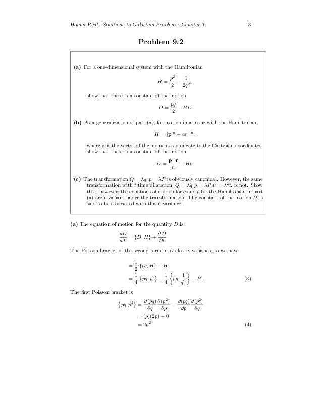 Solucionario Mecacnica Clasica Goldstein