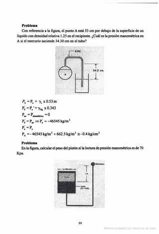 Solucionario Mecanica de fluidos e hidraulica - Giles