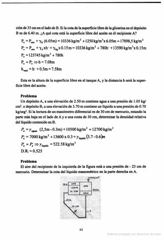 Solucionario Mecanica de fluidos e hidraulica - Giles