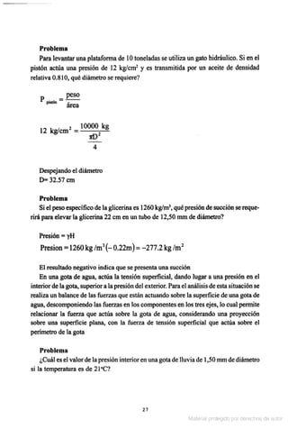 Solucionario Mecanica de fluidos e hidraulica - Giles