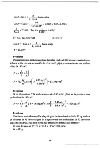 Solucionario Mecanica de fluidos e hidraulica - Giles