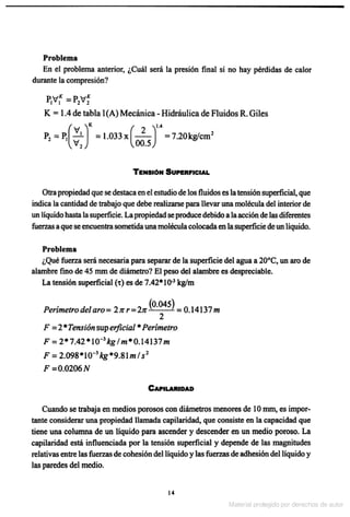 Solucionario Mecanica de fluidos e hidraulica - Giles