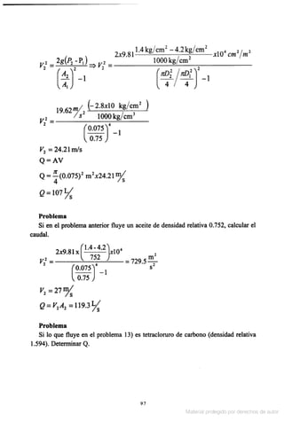 Solucionario Mecanica de fluidos e hidraulica - Giles