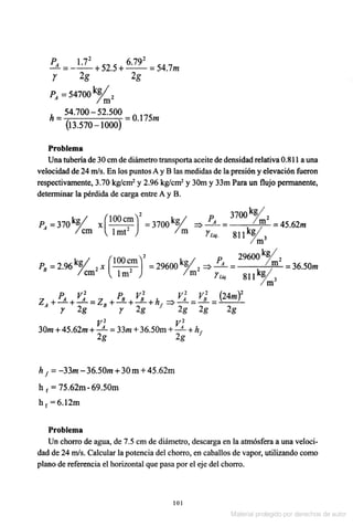 Solucionario Mecanica de fluidos e hidraulica - Giles