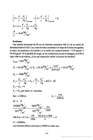 Solucionario Mecanica de fluidos e hidraulica - Giles