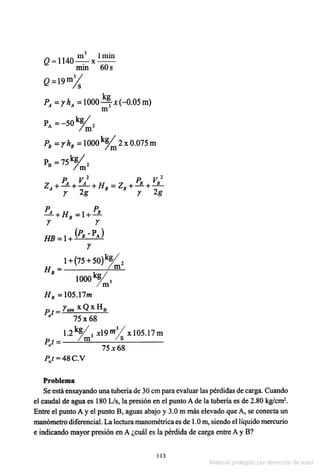 Solucionario Mecanica de fluidos e hidraulica - Giles