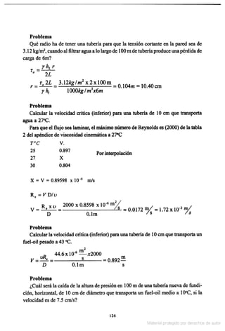 Solucionario Mecanica de fluidos e hidraulica - Giles