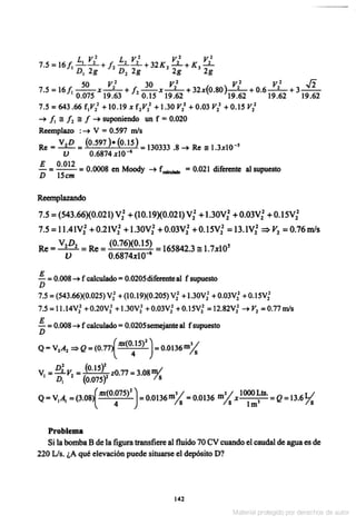 Solucionario Mecanica de fluidos e hidraulica - Giles