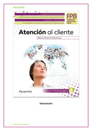 Paraninfo
©Ediciones Paraninfo
Solucionario
 