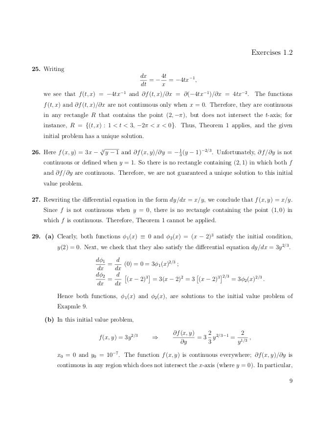 Solucionario De Ecuaciones Diferenciales Y Problemas Con Valores En L