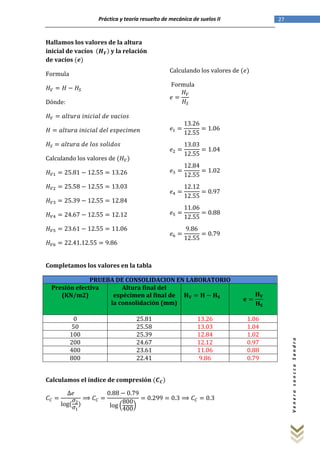Solucionario de los exámenes de mecánica de suelos II | PDF