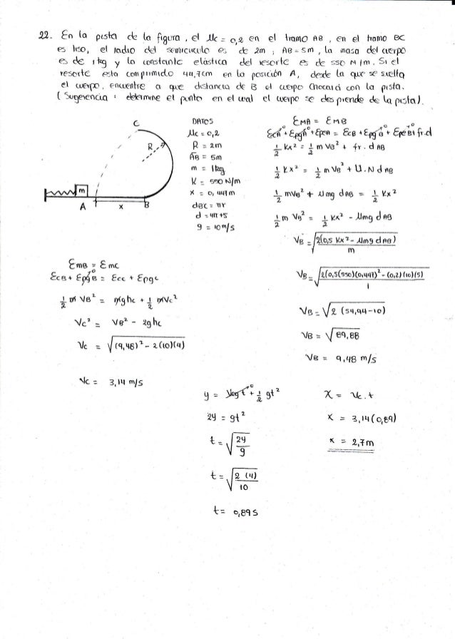 Solucionario De Trabajo Potencia Y Energia