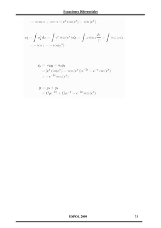 Solucionario ecuaciones diferenciales