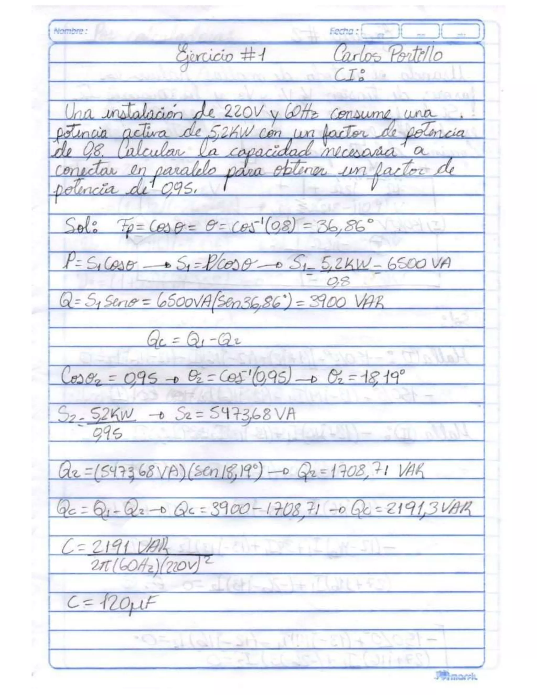 Solucion de ejercicios