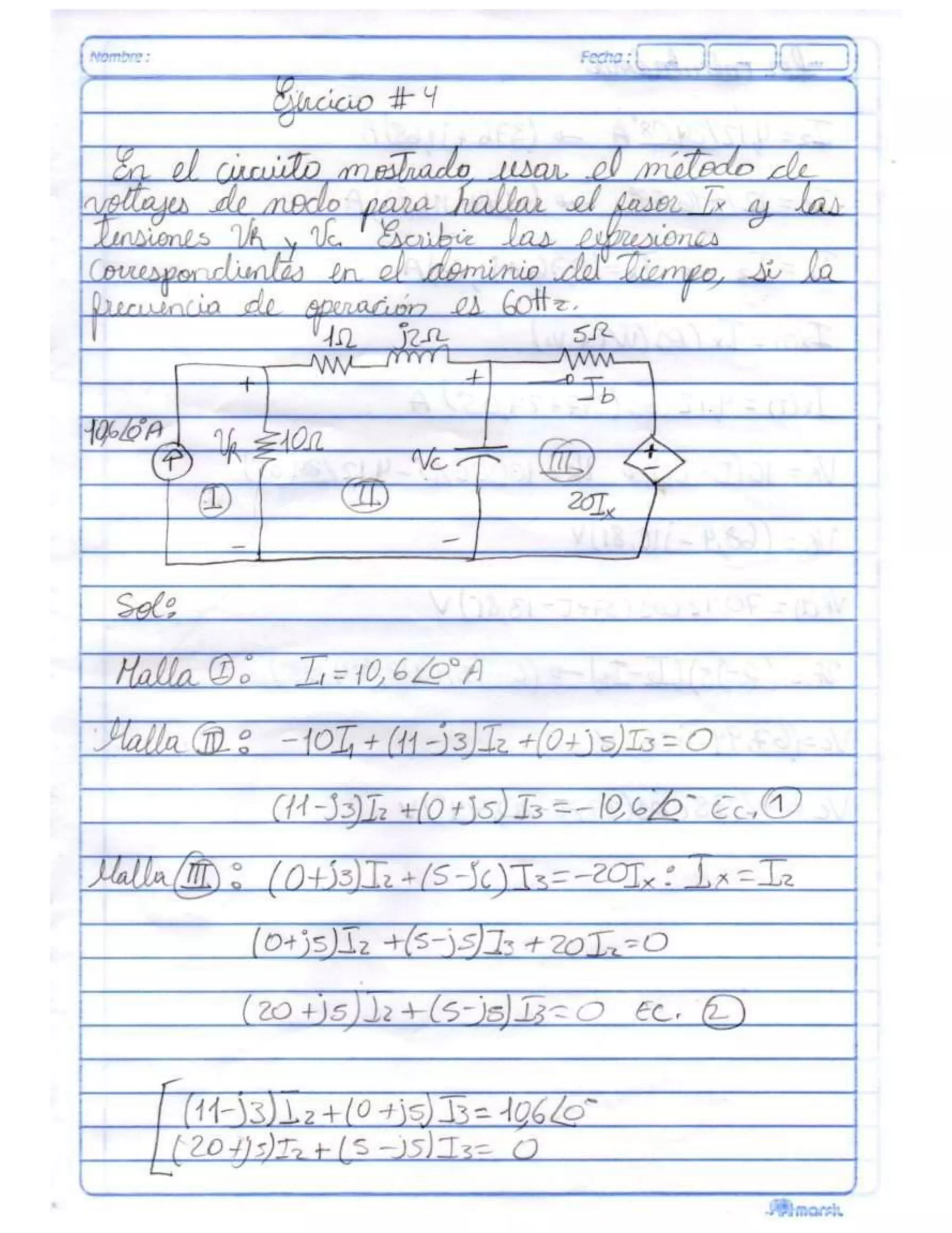Solucion de ejercicios