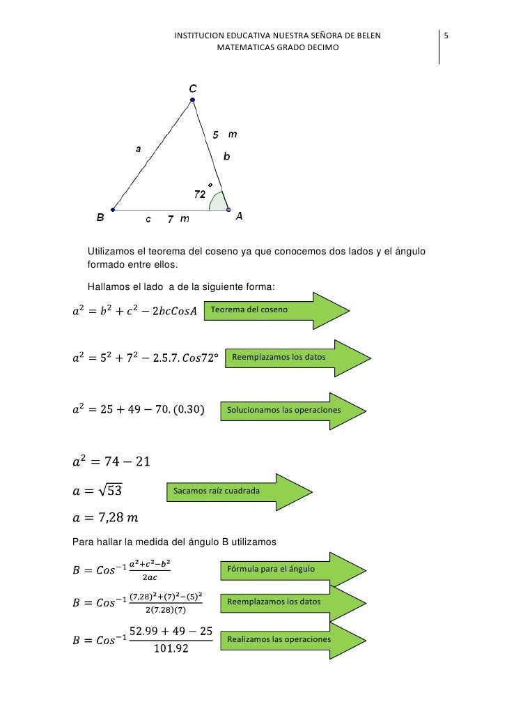 Solucion de triangulos oblicuangulos