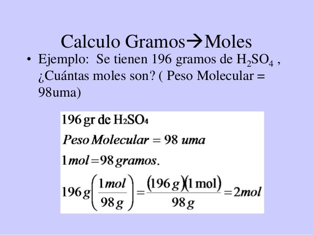 Cuantas Moleculas Hay En Un Mol