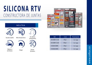 C-641
Medidas U/E Presentación
30
50mm x 5 m
Adhesión
superior
Escaleras
Resistente
al rasgado
Luz natural
y artificial
Sitios con
poca visibilidad
Resistente
al tránsito
F O T O L U M I N I S C E N T E
Espesor: 900 micras
Referencia: C-641
www.cellux.co
24
12
50 mm x 10 m
50 mm x 20 m
E�queta
I
N
D
U
S
T
RIAL
ILUMINA
en la oscuridad. ANTIDESLIZANTE
Cinta
x50mm
20metros
C-641
FOTOLUMINISCENTE
CARGA CON LA LUZ DEL DÍA
P
R
O
F
E
S
I
O
NAL
ILUMINA
en la oscuridad. ANTIDESLIZANTE
Cinta
x50mm
5metros
C-641
FOTOLUMINISCENTE
CARGA CON LA LUZ DEL DÍA
 
