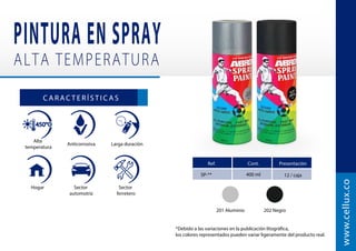 2” x 20 yd 156
144
ROLLOS SUELTOS
BANDEJA X 6
TUBULAR X 6 ROLLOS
TUBULAR X 12 ROLLOS
108
72
60
64
2” x 40 yd
2” x 100 yd
2” x 200 yd
2” x 300 yd
3” x 100 yd
2” x 20 yd
2” x 40 yd
2” x 100 yd
2” x 20 yd
Larga duración Resistente al
rasgado
Fácil
aplicación
Embalaje
     
    
Adhesión
superior
C A R AC T E R I S T I C A S
Espesor: 40 micras
Referencia: C-700
www.cellux.co
24
24
12
26
2” x 40 yd
1” x 40 yd
24
24

   
Medidas U/E Presentación
*Disponible en color habano
 