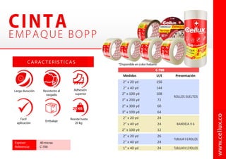 Pintura
base
Anticorrosiva
Sector
industrial
Sector
automotriz
    
   
Larga duración
C A R AC T E R Í S T I C A S
SP-**
www.cellux.co
400 ml 24 / caja
Ref. Cont. Presentación
08 Gris base 10 Rojo base
*Debido a las variaciones en la publicación litográfica,
los colores representados pueden variar ligeramente del producto real.
 