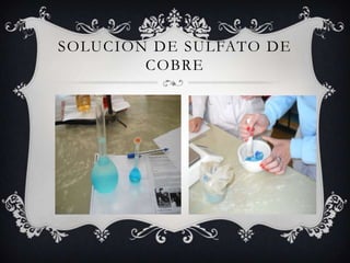 soLUCION DE SULFATO DE COBRE