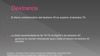 Dextrano Inyectable Soluciones Coloides y Hemoderivados.pptx
