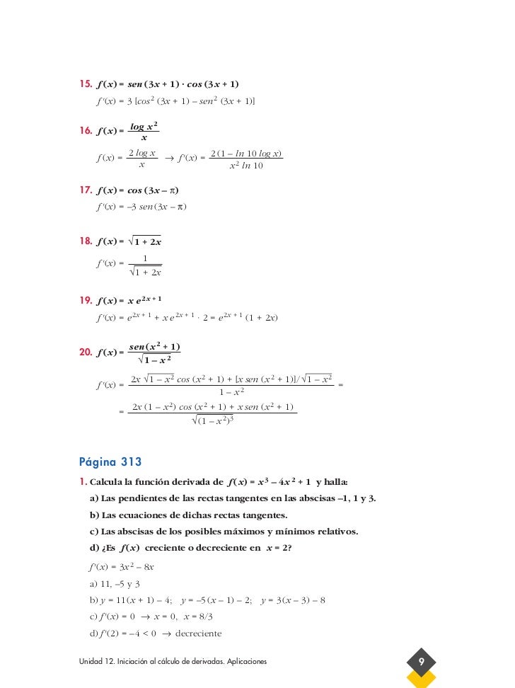 Soluciones Derivadas Soluciones Derivadas