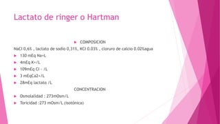 Soluciones endovenosas | PPTX