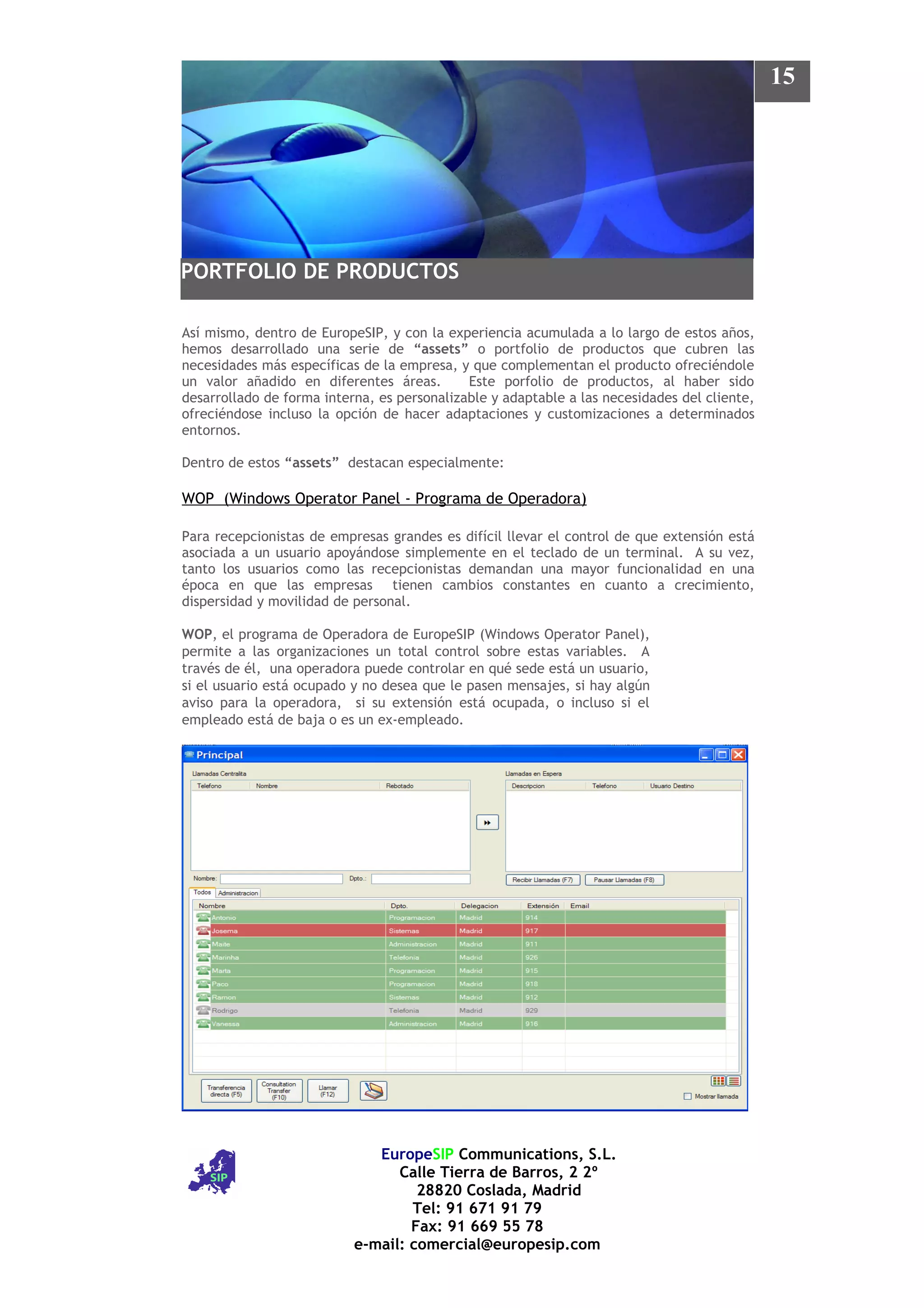 Soluciones Europe Sip 2009