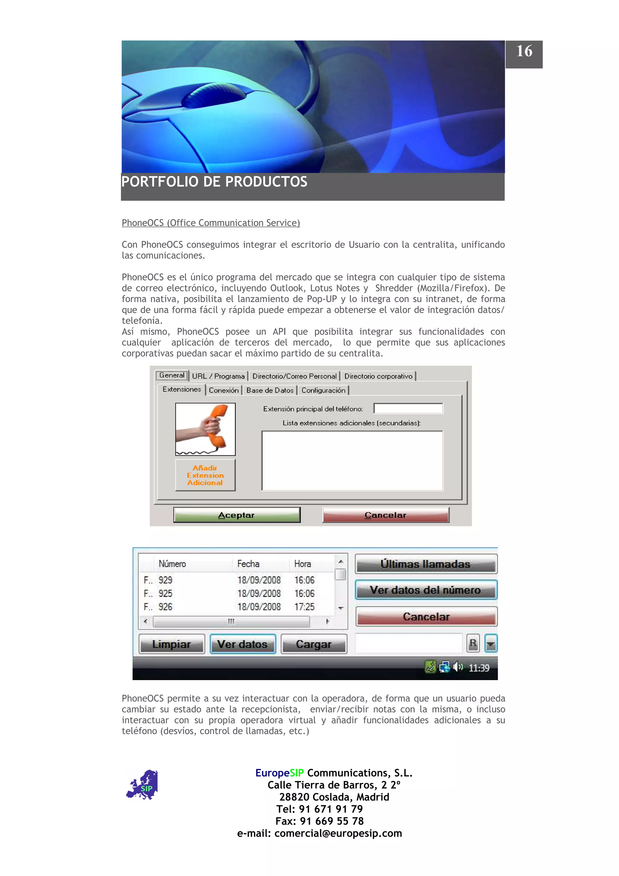 Soluciones Europe Sip 2009