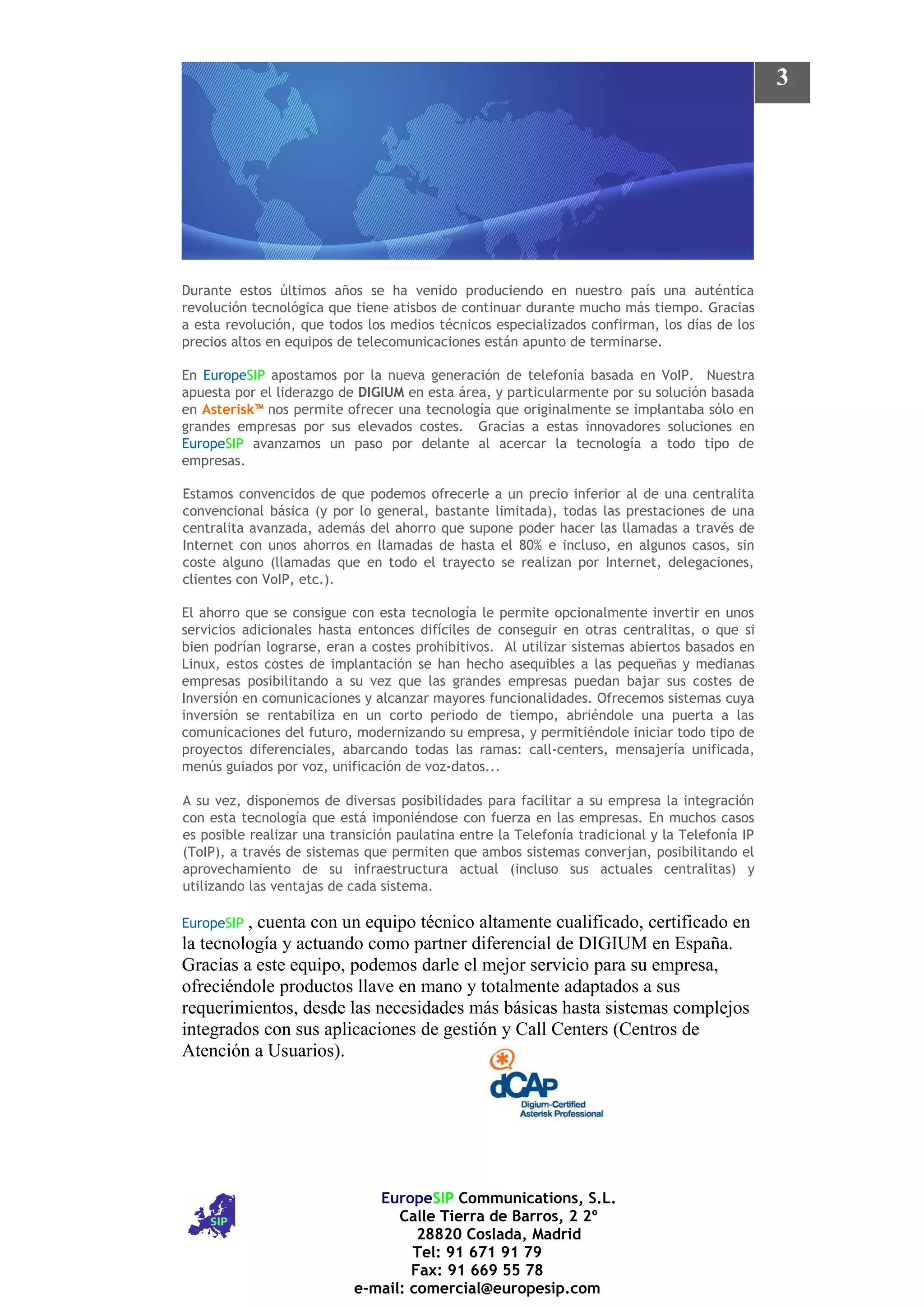 Soluciones Europe Sip 2009