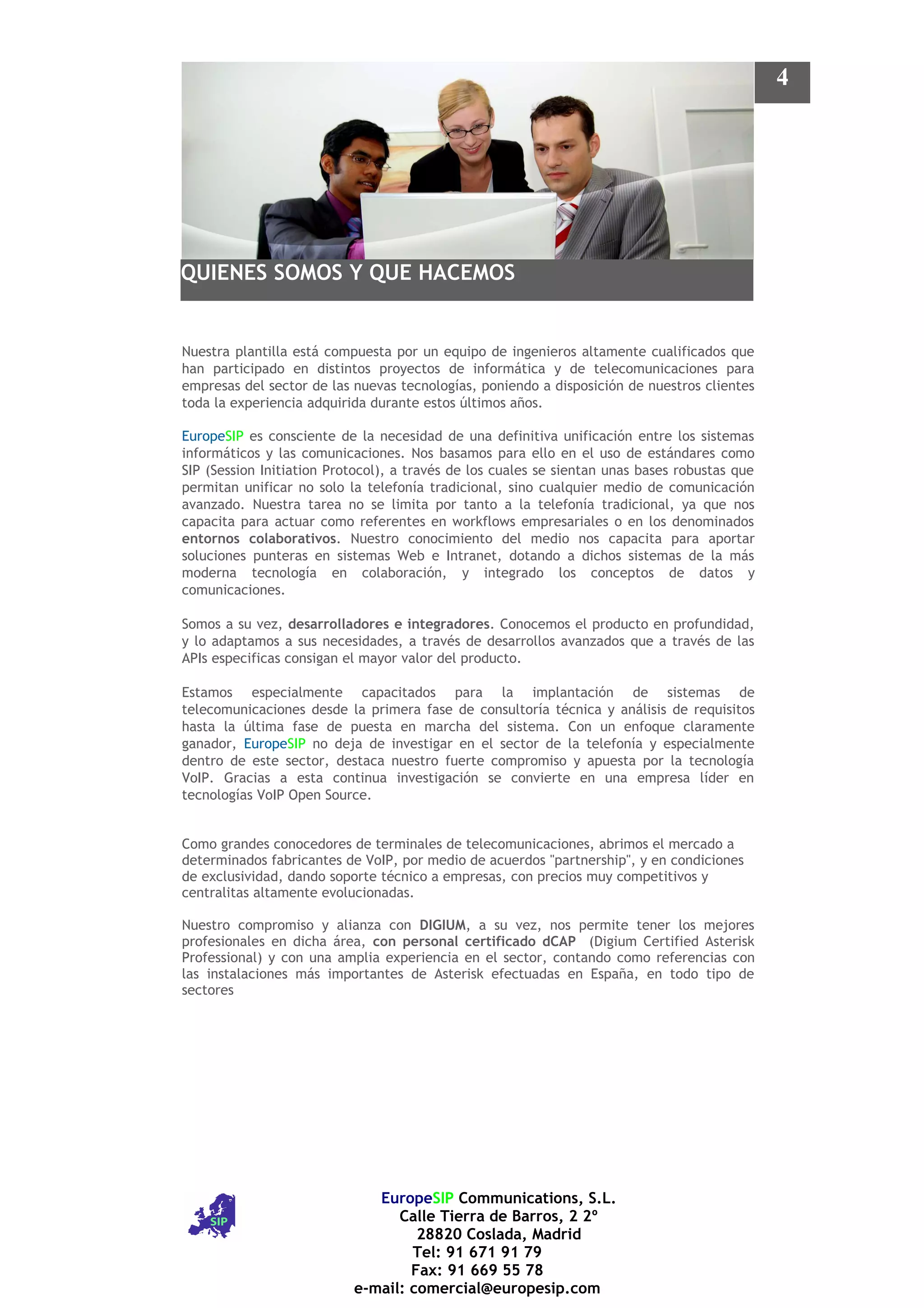 Soluciones Europe Sip 2009