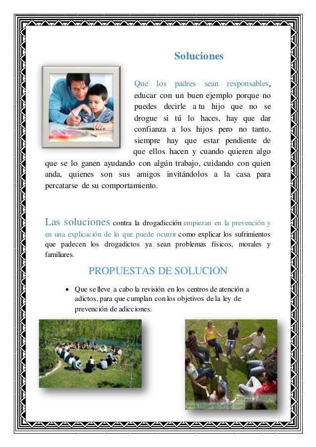 soluciones para la drogadicción