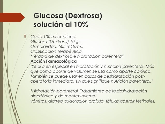 Soluciones parenterales