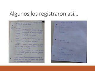 Algunos los registraron así… 
 