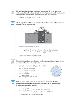 Soluciones trigonometra