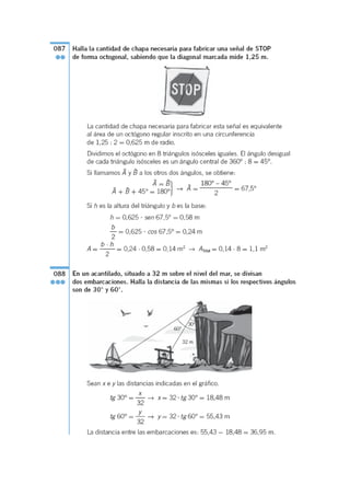 Soluciones trigonometra