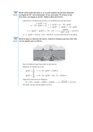 Soluciones trigonometra