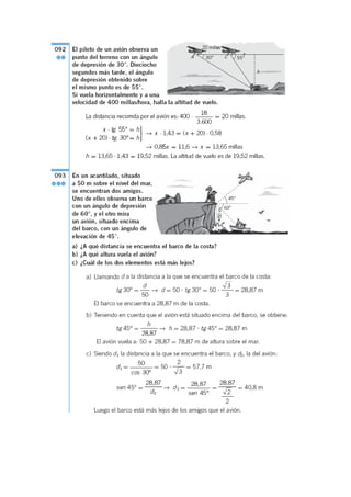 Soluciones trigonometra