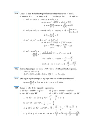 Soluciones trigonometra