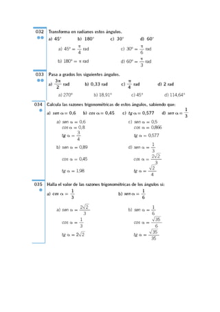 Soluciones trigonometra