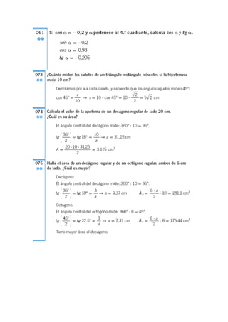 Soluciones trigonometra