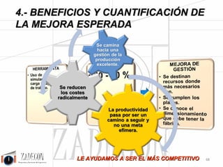 Capítulo 4 
Beneficios y cuantificación de la 
mejora 
esperada 
 