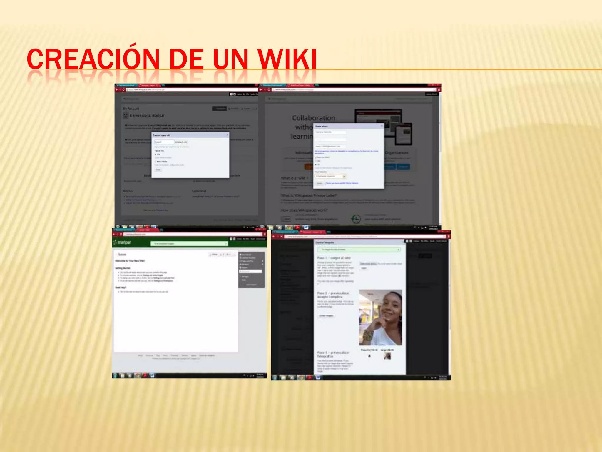 CREACIÓN DE UN WIKI
 