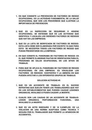 Solucion taller salud ocupacional