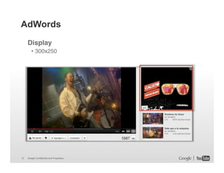 AdWords
Display!
• 300x250"

12

Google Confidential and Proprietary

 