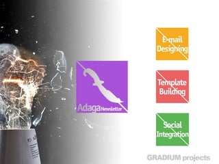 Adaga Newsletter
• E-mail Designing
• Template Building
• Social Integration
 