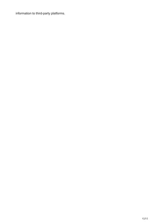 12/12
information to third-party platforms.
 