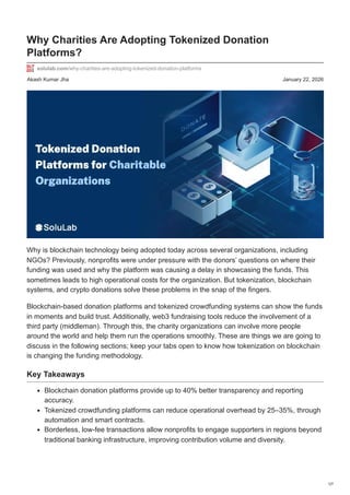 solulab.com-Why Charities Are Adopting Tokenized Donation Platforms.pdf